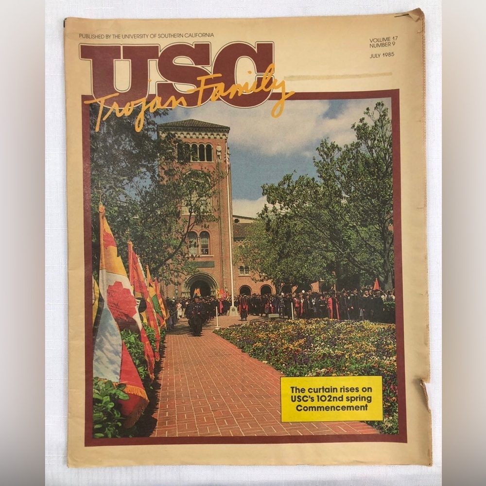 1985 USC Trojan Family Newspaper Published By The University Of Southern Ca